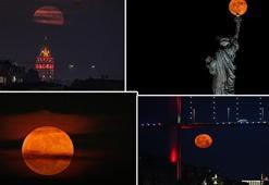 Çilek Dolunayı etkileri başladı! Dünyanın dört yanında görsel şölen yarattı, astrologlar maddi konulara dikkat çekti!