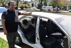 Adana'da ilginç olay! Otomobilin kapılarını çalıp kendi aracına taktı
