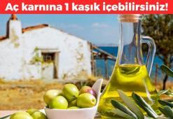 Aç karnına 1 tatlı kaşığı için! Karaciğeri temizliyor, şişkinliği bitiriyor