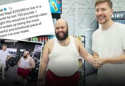Dünyaca ünlü Youtuber'ın teklifi şok etti! En yakın arkadaşına 45 kilo vermesi karşılığında 250 bin dolar vereceğini açıkladı!