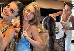 Hande Erçel ve abla Gamze Erçel hasret giderdi