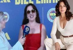 Meltem Cumbul, Fenerbahçe'nin yeni forma lansmanına kırmızı elbisesiyle katıldı