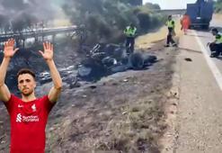 Liverpool'un yıldızı Diogo Jota hayatını kaybetti! Kaza yerinden ilk görüntüler...