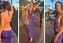 Defne Samyeli'nin cesur elbisesi beğeni topladı