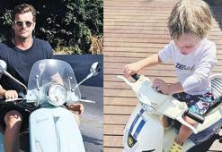 Kıvanç Tatlıtuğ'un oğlu Kurt Efe resmen babasına çekti!