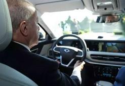 Cumhurbaşkanı Erdoğan Togg'un yeni modeli ile deneme sürüşü yaptı