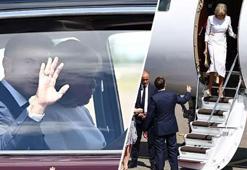 Macron çifti yine gündemde! Bu kez de eşinin elini tutmadı