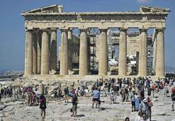Akropolis'e aşırı sıcak molası
