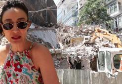 Oyuncu Özlem Öçalmaz'ı sinirlendiren yıkım! 'Kentsel ölüme gidiyoruz'