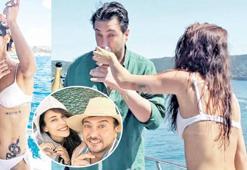 Devrim Özkan ve arkadaşları Boğaz'da coştular!