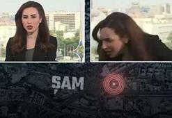 İsrail'den Şam'a ikinci saldırı: Vurulma anında spikerin korkusu yayına yansıdı
