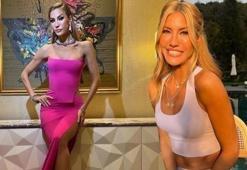 Çeşme'de tatil yapan Çağla Şıkel tatilde oryantal şov yaptı!