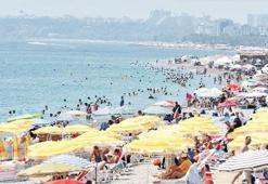 Hava da sıcak deniz de 36 derece