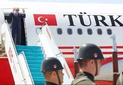 Cumhurbaşkanı Erdoğan KKTC'de! F-16'lar karşıladı