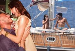 Kubilay Aka ve Hafsanur Sancaktutan'ın aşk tatili! Göcek'e demir attılar