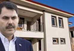 Kahramanmaraş'taki köy evlerinin ilk görüntülerini Bakan Kurum paylaştı