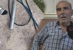 Kayseri’de yaşlı çiftin evine roket isabet etti