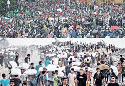 Bir insanlık yürüyüşü diğer yanda hayat yürüyüşü