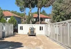 Sındırgı’da depremzedeler için konteynerler kuruldu