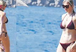Bodrum'da görüntülenen Seçkin Piriler fiziğiyle hayran bıraktı