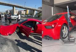 Tamircinin test sürüşü pahalıya patladı! 17 milyon liralık Ferrari kullanılmaz hale geldi