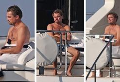 Leonardo DiCaprio'nın lüks yatında sıkıldığı anlar objektiflere yansıdı!