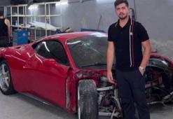 Tamirci 15 milyonluk Ferrari'sini hurdaya çıkarmıştı! Aracın sahibi 'hanenize hayırlı olsun' dedik