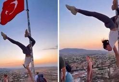 Türk bayrağı direğinde yapılan uygunsuz hareketlere soruşturma
