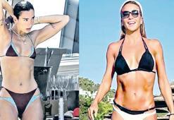 Ivana Sert de Dua Lipa’nın çift bikini akımına uydu!