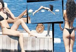 Türkü Su Demirel'den Bodrum'da balıklama şov!