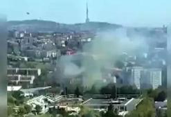 İTÜ Ayazağa kampüsünde otluk alanda yangın!