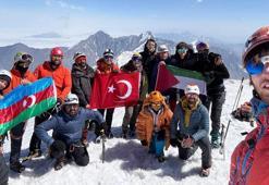 Rizeli dağcılardan Filistin'e destek