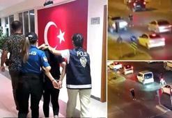 Türk Bayrağına saygısızlık kamerada! Görüntülerdeki kadın tutuklandı