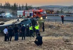 Şanlıurfa'da yolcu otobüsü devrildi! Çok sayıda yaralı var
