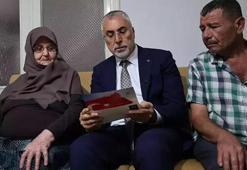 Şehit ailesine ziyaret: Bakan Işıkhan, Cumhurbaşkanı Erdoğan'ın mektubunu okudu