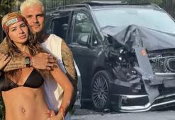 Mauro Icardi’nin lüks aracı kaza yaptı!