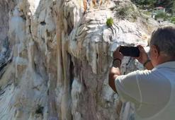 Depremin ardından büyüleyici görüntü! Tam 86 yılda oluştu