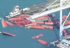 Konteynerler denize düştü