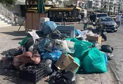 İzmir'de çöp krizi: Karşıyaka'da işçiler grevde, sokaklar kirli