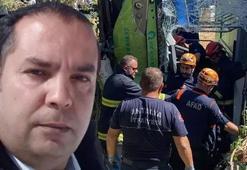 Antalya'da halk otobüsü direksiyonda fenalaşan şoförün kontrolünden çıkarak devrildi