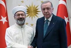 Erdoğan, eski Diyanet İşleri Başkanı Erbaş'ı kabul etti