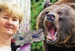 Ayı saldırdı geriye sadece botları kaldı