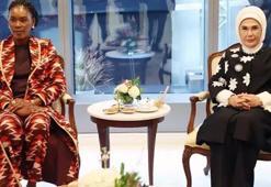 Emine Erdoğan, Gabon Cumhurbaşkanının eşi Nguema ile görüştü