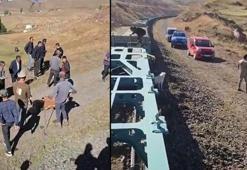 Kars’ta yük treni inek sürüsüne çarptı, 5 hayvan telef oldu