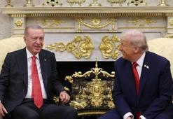 Rozet ayrıntısı merak uyandırdı! Trump ve Erdoğan’ın görüşmesi dünya basınına damga vurdu!