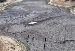 Şerbettar Göleti tamamen kurudu, dibi göründü! Köylüler susuzlukla boğuşuyor