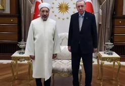 Cumhurbaşkanı Erdoğan, Diyanet İşleri Başkanı Arpaguş'u kabul etti