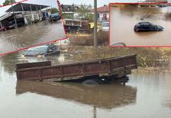 Fethiye'de sağanak hayatı felç etti! Yollar, mezarlıklar, dükkanlar sular altında kaldı