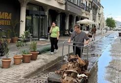 Sağanak yağış vurmuştu, Fethiye'de sel suları çekildi