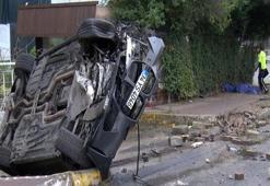 Beylikdüzü’nde korkunç kaza! Kaldırımdaki yayalara otomobil çarptı